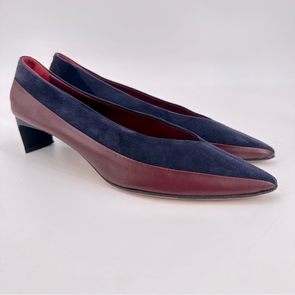 GRAY MATTERS Colorblock Clara Pump Unique Art to Wer Heels Size 40 - Picture 2 of 7